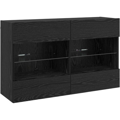 vidaXL zidni ormar Crni hrast 98 5 x 30 x 60 5 cm Konstruirano drvo - Crni hrast 98 5 cm 1 Cijene