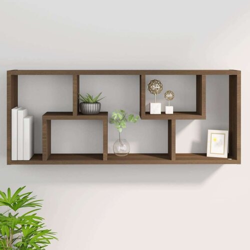 vidaXL zidna polica boja smeđeg hrasta 36x16x90 cm konstruirano drvo Cijene