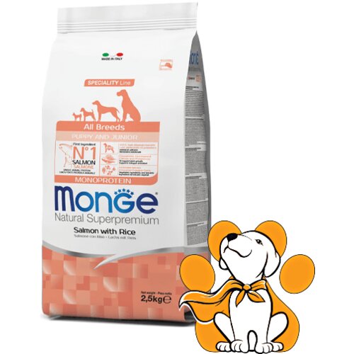 Monge natural superpremium puppy and junior all breeds salmon 2.5kg, za štence Cene