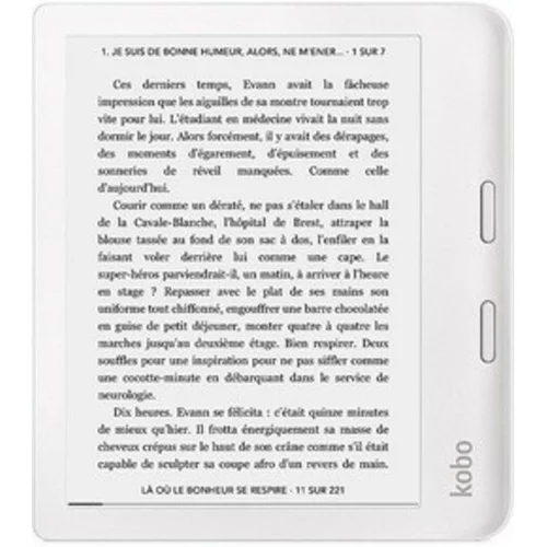 Kobo e-bralnik libra 2, 7 touch, 32gb wifi, bel