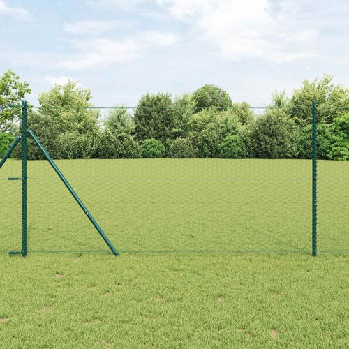  Heksagonalna ograda 1,4 x 10 m PVC Zelena Slike