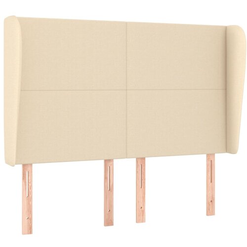 Maison Chic Vzglavna omarica - Nočna omarica - Posteljna omarica z u&scaron;esi krem 147x23x118/128 cm blago, (21710561) Cene