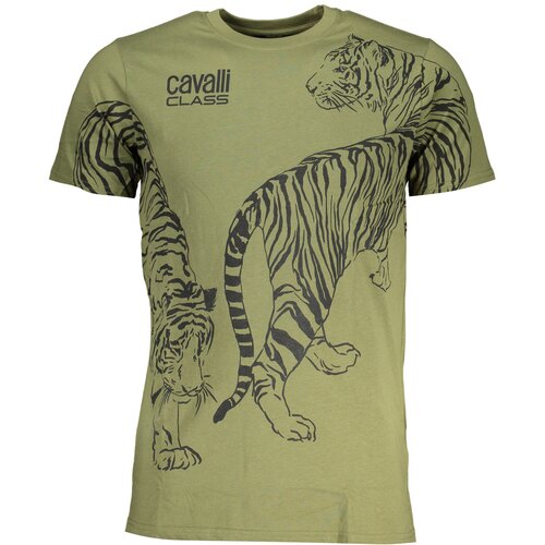 Cavalli Class GREEN MEN&#39;S SHORT SLEEVED T-SHIRT Cene