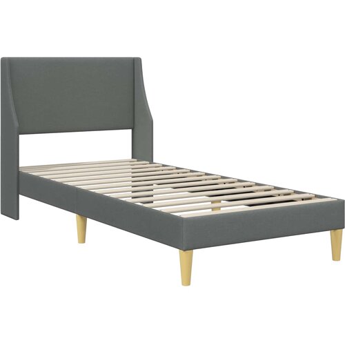  Okvir kreveta s madracem Tamno siva 100 x 200 cm Poliester Slike