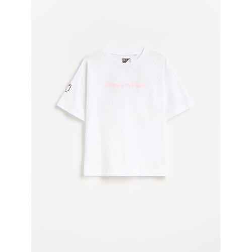 Reserved GIRLS` T-SHIRT - krem Cene