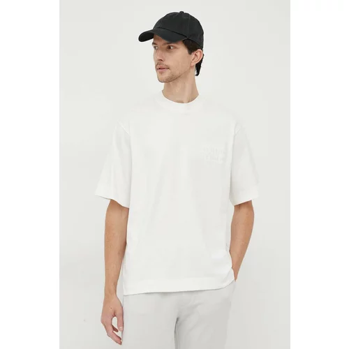 Lacoste Pamučna majica boja: bijela, s aplikacijom