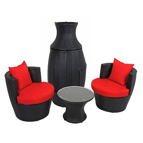 Garden Pleasure Crni vrtni blagovaonski set Linz – Cijene