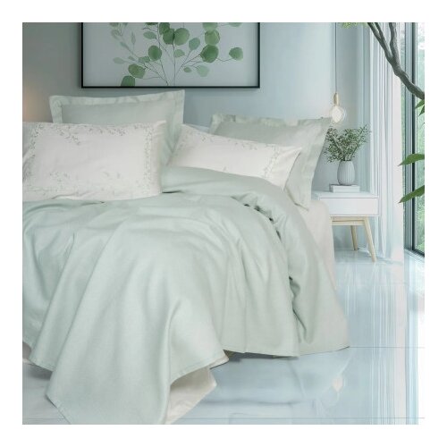Dekordom posteljina cb set serenity bamboo saten sa prekrivačem - brisa ( 043952 ) Slike