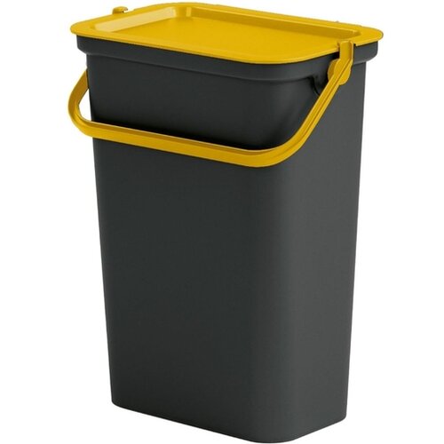 Tontarelli ko&amp;scaron; za smeti Moda, 10 L, črna/jantarna Slike