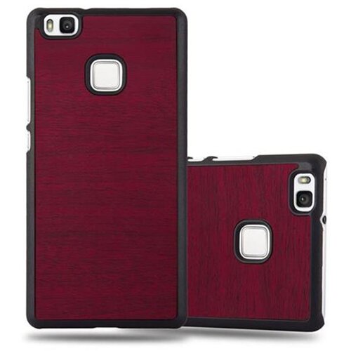Cadorabo Case, združljiv s Huaweijem v Woody Red - Trdo za&scaron;čitni pokrov v lesenem videzu proti praskam in udarcem, (20562214) Cene