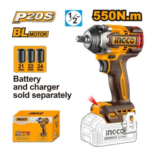 Ingco ciwli20551 aku udarni odvijač 1/2&amp;quot; 550nm solo super ( CIWLI20551 ) Slike