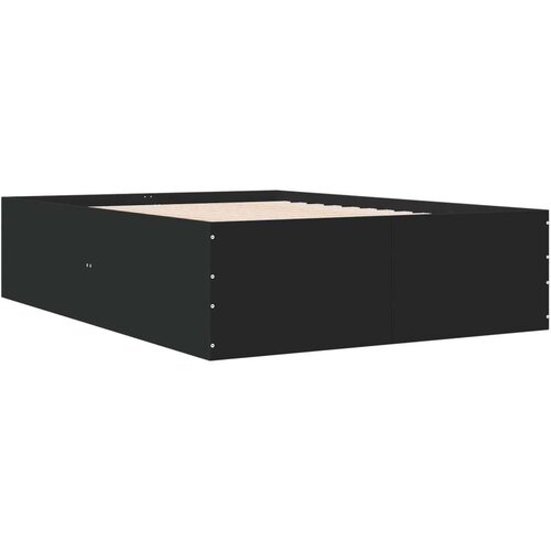  Okvir za krevet crni 120x190 cm konstruirano drvo Slike