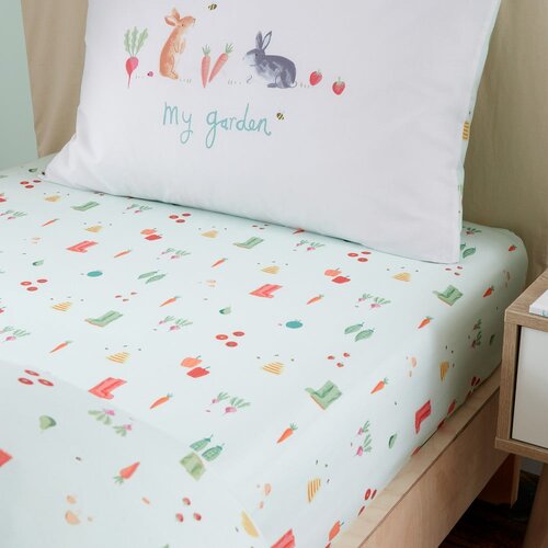 RHS Dječja plahta s gumom za krevet za jednu osobu 90x190 cm My Allotment &amp;ndash; Slike