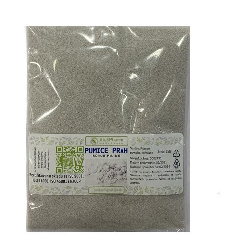 ALEKPHARM Pumice Prah vulkanskog kamenja - Piling 25g Slike