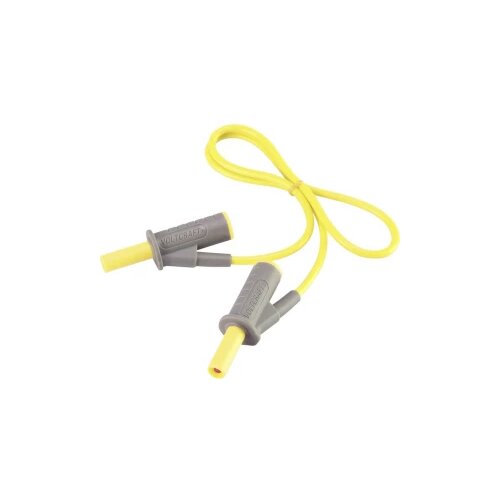 Voltcraft Visokofleksibilni varnostni merilni kabel [lamelni vtič 4 mm - lamelni vtič 4 mm] 0.5 m rumene barve MSB-501 10 A, (20422867) Cene