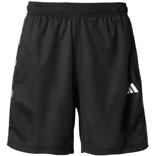 Adidas Športne hlače siva / bazaltno siva / črna / bela