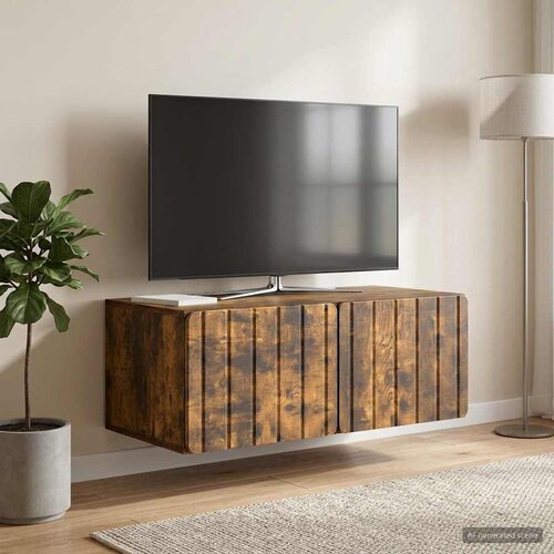 TV ormar za zid 78,5 x 41 x 30 cm Dimljeni hrast Cene