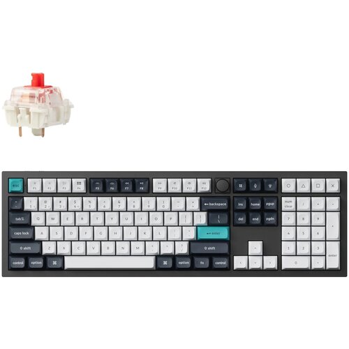 KEYCHRON Q6 Max QMK/VIA Brezžična mehanska tipkovnica / Črni ogljik / Gateron Jupiter Red / Q6M-M1, (22126182) Cene