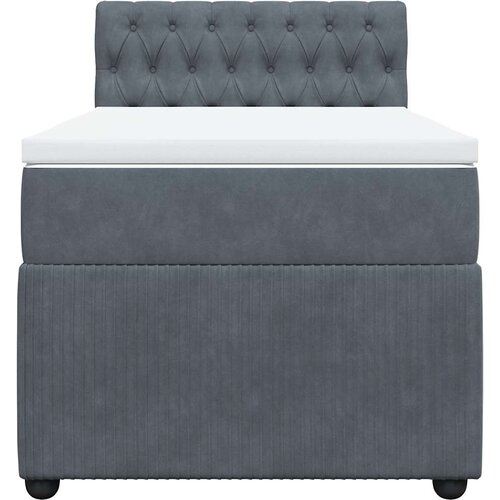 Box spring krevet s madracem tamnosivi 90x200 cm bar&amp;scaron;unasti Slike