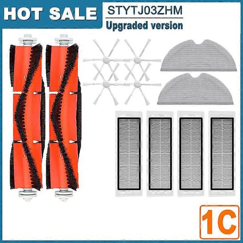 INORCO Glavna stranska krtaa HEPA Filter Mop Cloth za Xiaomi Mijia1C 2C 1TSTYTJ02Z Dream F9 robotski sesalnik Glavna stranska krtaa HEPA filter, (21984229) Slike