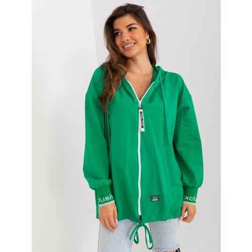Fashion Hunters Green long hoodie Cene