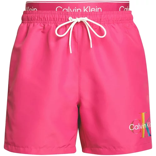 Calvin Klein Swimwear Kratke kopalne hlače 'Pride' mešane barve / roza
