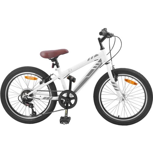  Planinski Bicikl 20 Inča 6-Speed za 5-8 godina Bijelo Slike