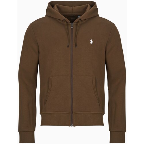 Polo Ralph Lauren SWEATSHIRT ZIPPE EN DOUBLE KNIT TECH Smeđa Slike
