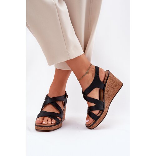 Sergio Leone Wedge Sandals For Women Slike