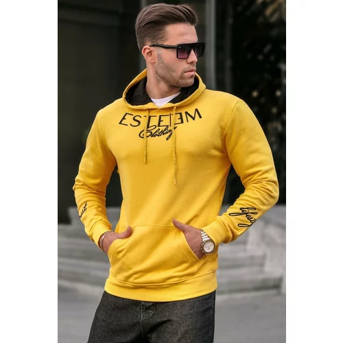 Madmext Sweatshirt - Yellow - Regular fit