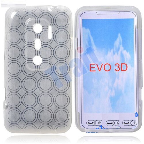  Gumijasti / gel etui Hydro za HTC EVO 3D - beli Cene