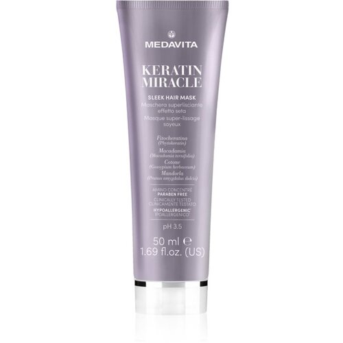 Medavita Keratin Miracle Sleek Hair Mask vlažilna gladilna maska 50 ml Cene