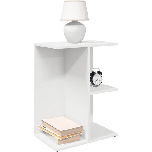 VidaXL Nočna omarica 2 kosa bela 46,5x29x61 cm inženirski les Slike