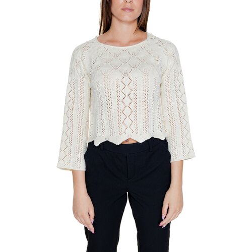 Vero_Moda Puloverji VMGINGER 3/4 BOATNECK PULLOVER GA NOOS 10289545 Bež Cene