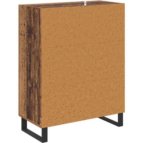 VidaXL Kreveta Staro drvo 69,5 x 34 x 90 cm Obrađeno drvo i čelik Slike