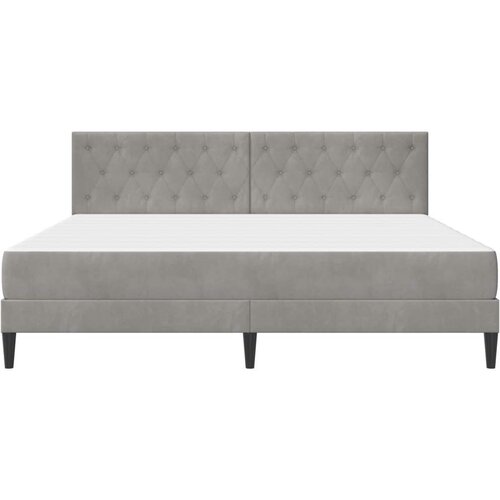  Okvir kreveta s madracem Svijetlo siva 180 x 200 cm Bar&amp;scaron;un Slike