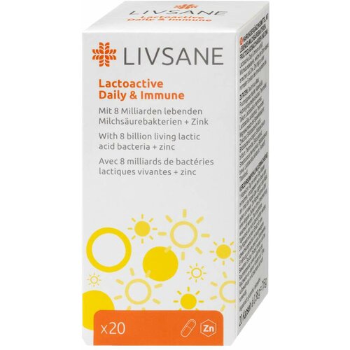 LIVSANE lactoactive daily & immune 20 kapsula Cene