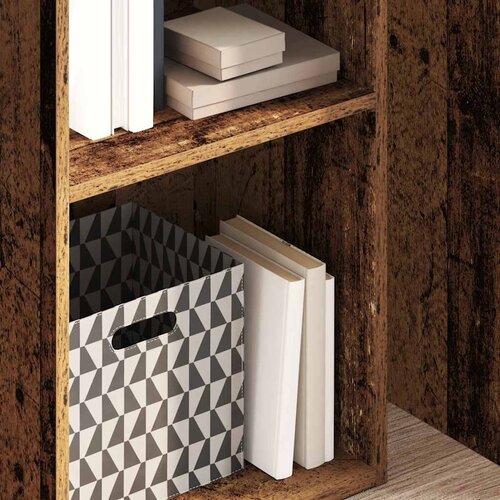  Regal za knjige boja starog drva 40x30x152 cm konstruirano drvo Slike