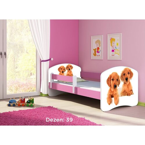 ACMA dečiji krevet ii 180x80 + dušek 6 cm PINK39 Slike