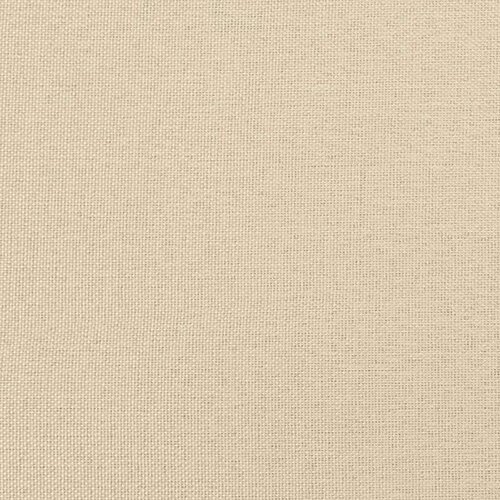 VidaXL otomanski okvir kreveta s madracima krem 180x200cm od tkanine Slike