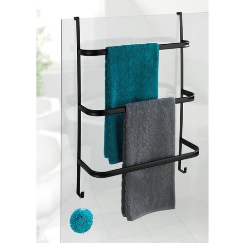 Wenko crni stalak za ručnike Towel Holder Black, 21 x 54 cm Cene