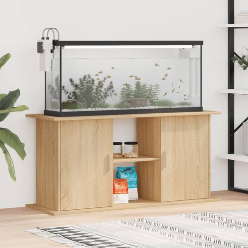 vidaXL Stojalo za akvarij sonoma hrast 121x41x58 cm inženirski les Cene
