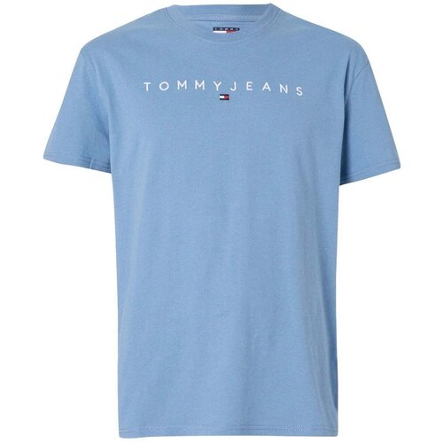 Tommy Jeans Linear Logo T-Shirt Colorado Blue Plava Slike
