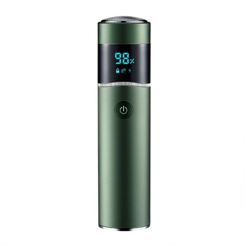 SARAHE S-1090 IPX7 vodoodporen prenosni okrogli električni brivnik z 8D LED digitalnim zaslonom (zelen), (22149599) Cene