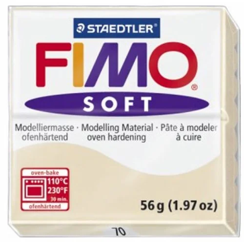 FIMO modelirna masa, plastelin soft 70, natur 56 g