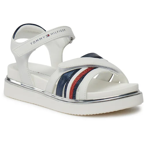 Tommy Hilfiger Sandali Velcro Sandal T3A2-33240-0273 M White/Blue X336