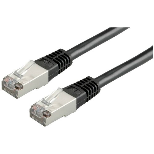 Roline 21.15.0135 RJ45 omrežni kabel\, patch kabel cat 5e f/utp 1.00 m črna 1 kos, (20420512) Cene