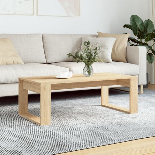 VidaXL Klubska mizica sonoma hrast 102x50x35 cm inženirski les Slike