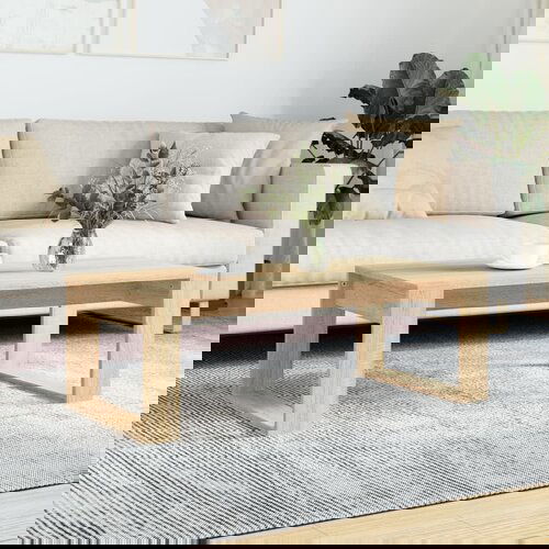 VidaXL Stolić za kavu boja hrasta 102 x 50 x 35 cm konstruirano drvo Slike