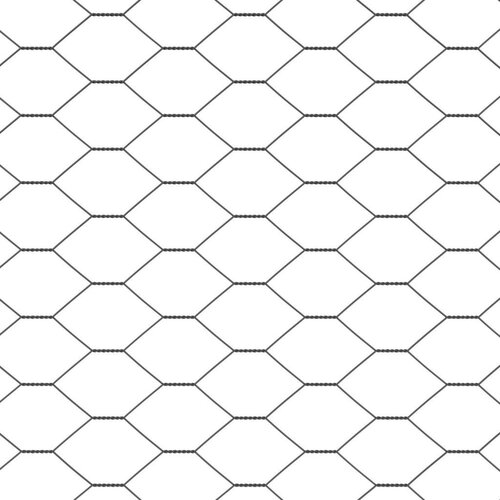 vidaXL Hexagon Ograja Siva 0.5x50 m Jeklo Cene